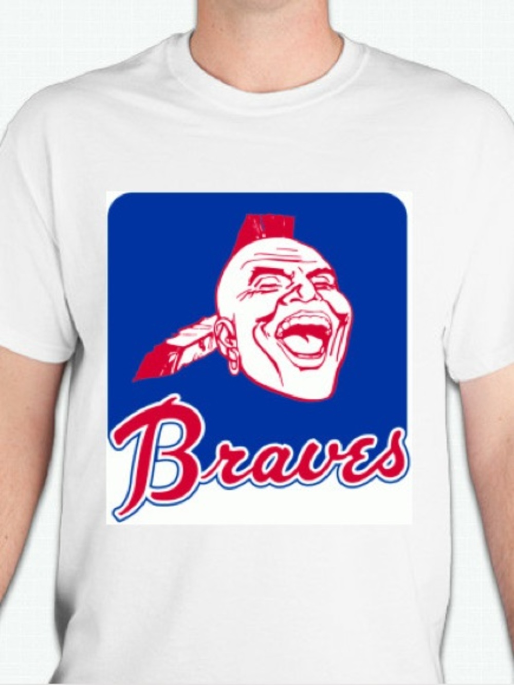 Atlanta Braves   retro logo tshirt shirt Unisex 100 percent cotton brand ne